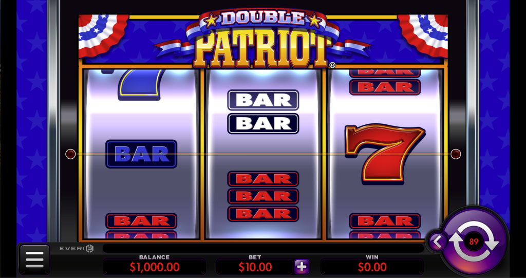 Double Patriot slot machine reel set